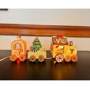 Merry Brite Vintage "Delectable Gingerbread" Train  Set / Night Light